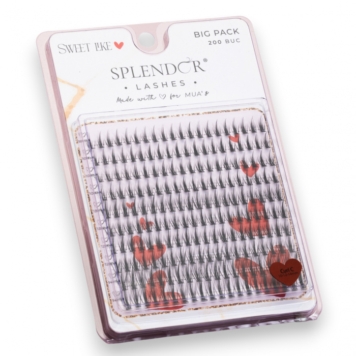 Gene False Smocuri SPLENDOR Sweet Like, Big Pack, Matase, Curbura C, MIX 200 buc [1]