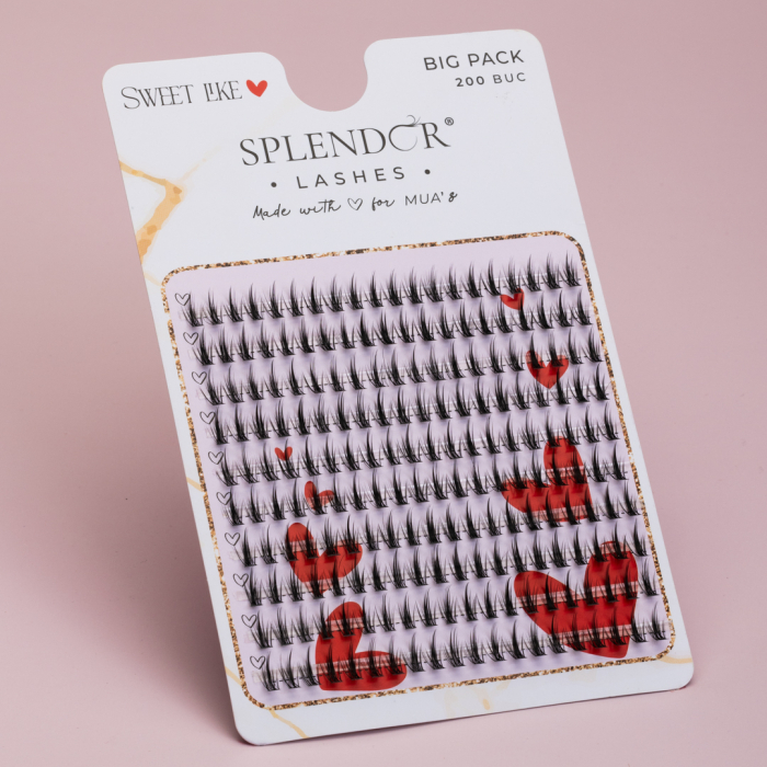Gene False Smocuri SPLENDOR Sweet Like, Big Pack, Matase, Curbura C, MIX 200 buc [2]