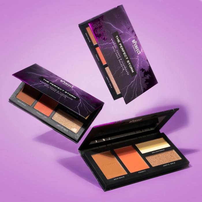 Paleta de contur BPerfect The Perfect Storm - 4 in 1, bronzer, iluminator, pudra, blush [3]