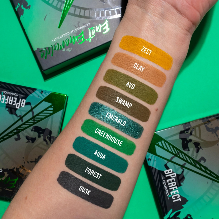 Paleta de farduri BPerfect Compass of Creativity - East Emeralds - BPerfect [2]