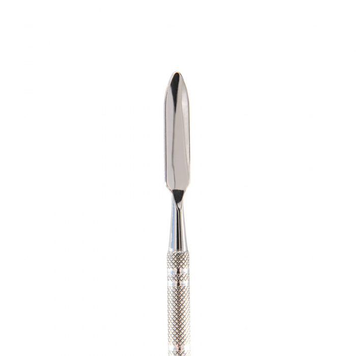 Paleta de Mixare Machiaj BPerfect Pro MUA Mixing Plate, Otel Inoxidabil, Spatula Inclusa, 15x10 cm [3]