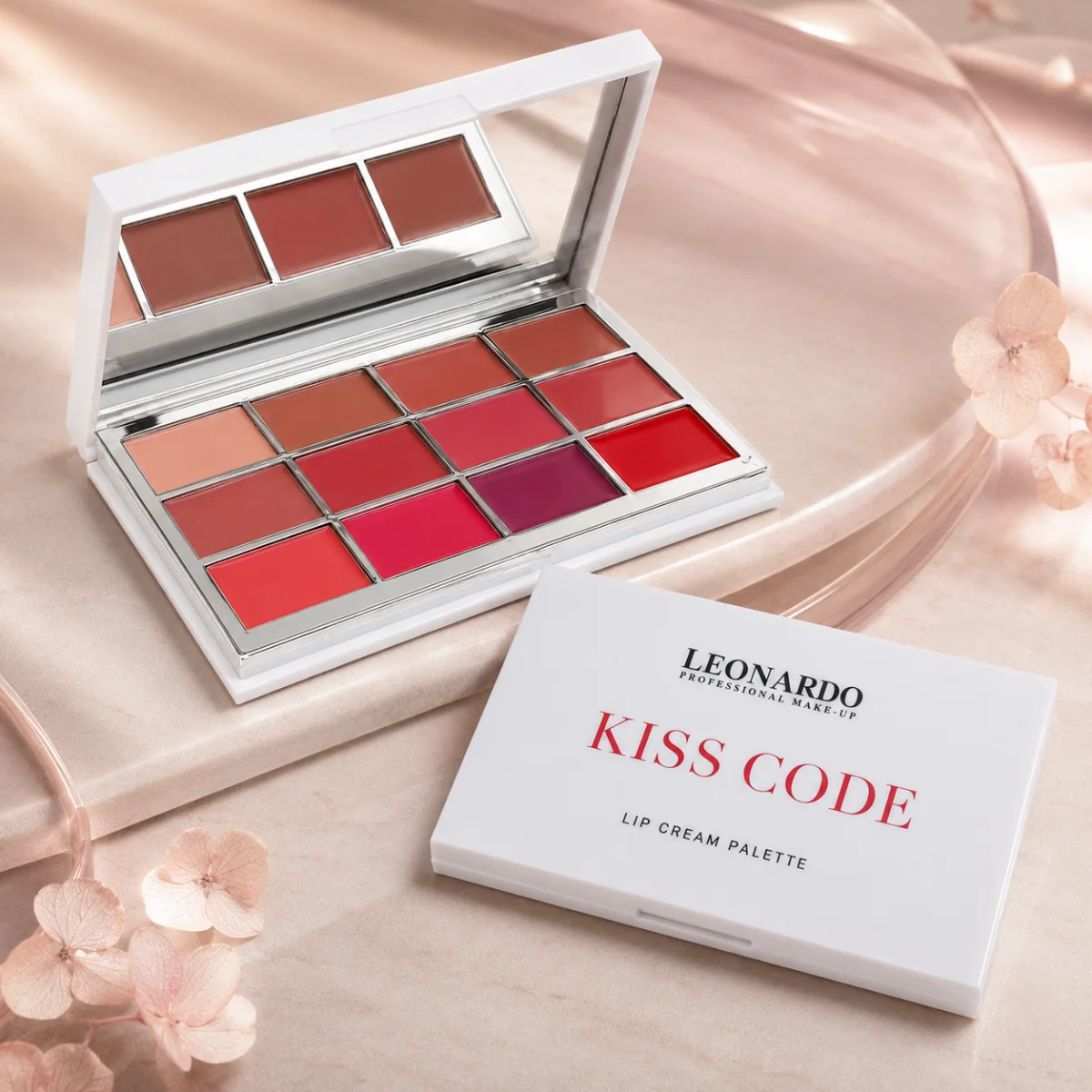 Paleta de rujuri Leonardo Kiss Code - 12 nuante [2]
