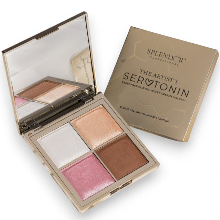 Paleta Iluminatoare SPLENDOR The Artist's Serotonin - Sculpt, Blush, Illuminate, Define [1]