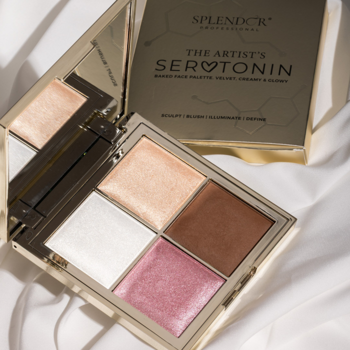 Paleta Iluminatoare SPLENDOR The Artist's Serotonin - Sculpt, Blush, Illuminate, Define [3]