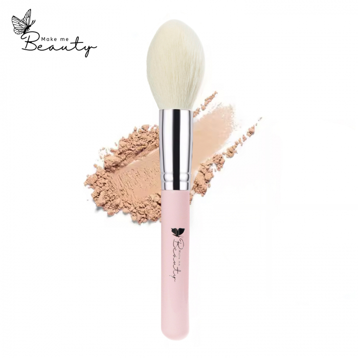 Pensula Profesionala MakemeBeauty Pentru Pudra si Contouring, din Fibre Naturale din Lana [1]