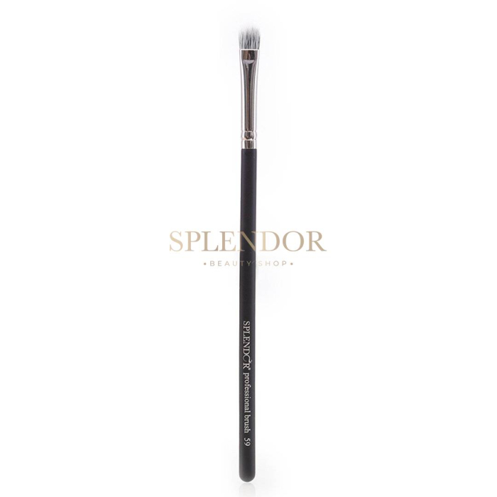 Pensula Profesionala Splendor S59 duo fiber plata estompare/detalii/precizie aplicare tint/baza ochi/pigmenti [1]