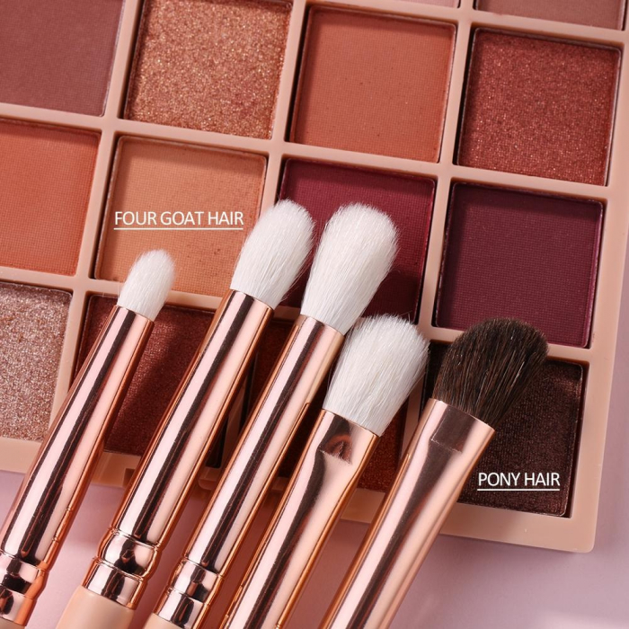 Set 10 Pensule Make Up Beili Pink, Rose Gold [3]