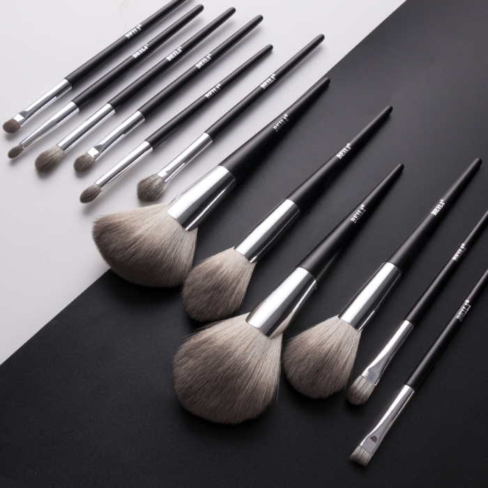 Set 12 Pensule Make-up BEILI Black, Etui Inclus - Model Nou [4]