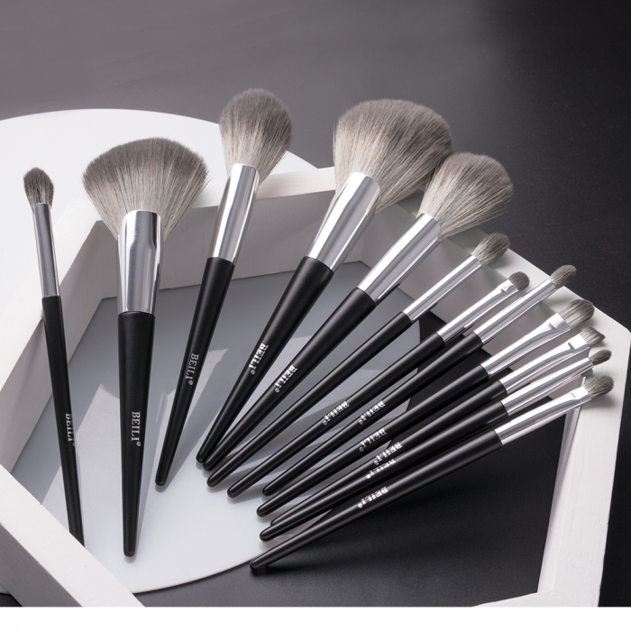 Set 12 Pensule Make-up BEILI Black, Etui Inclus - Model Nou [2]