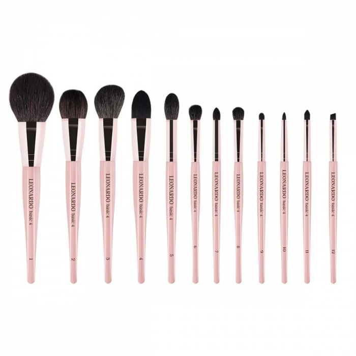 Set 12 Pensule Make-up LEONARDO Basic 4 - Par Natural [2]