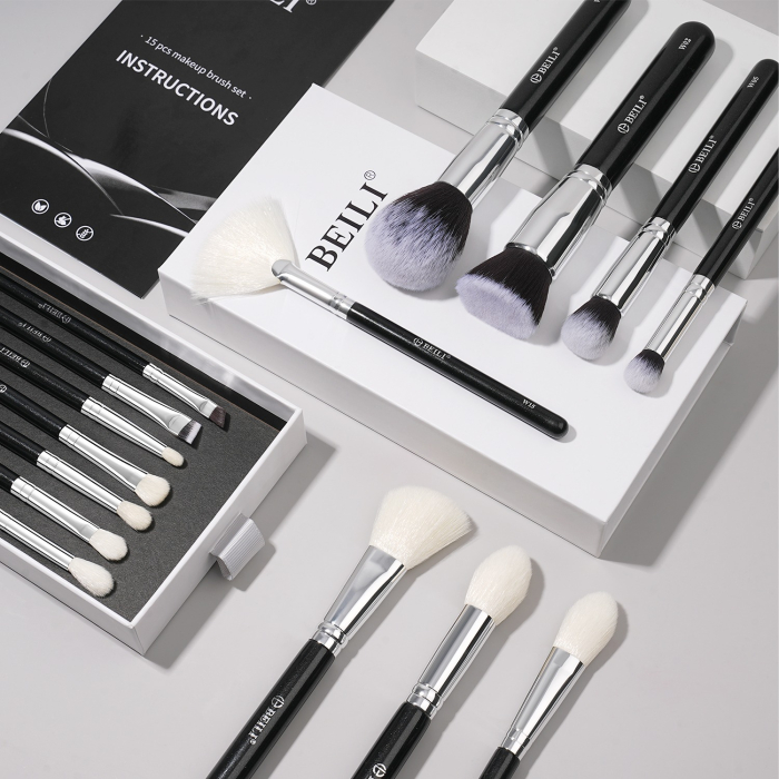 Set 15 pensule BEILI - par natural si par sintetic - model nou [2]