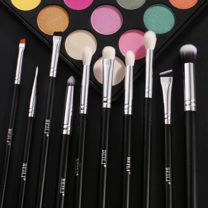 Set 15 Pensule Make-up BEILI, Negru - Classic [3]