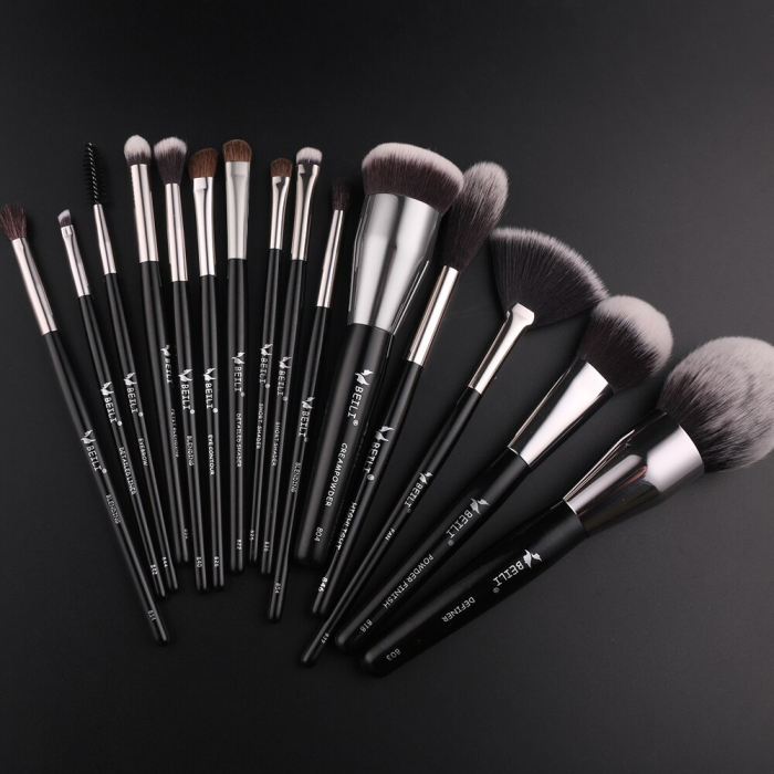 Set 15 Pensule Make-up BEILI, Negru - Professional [4]