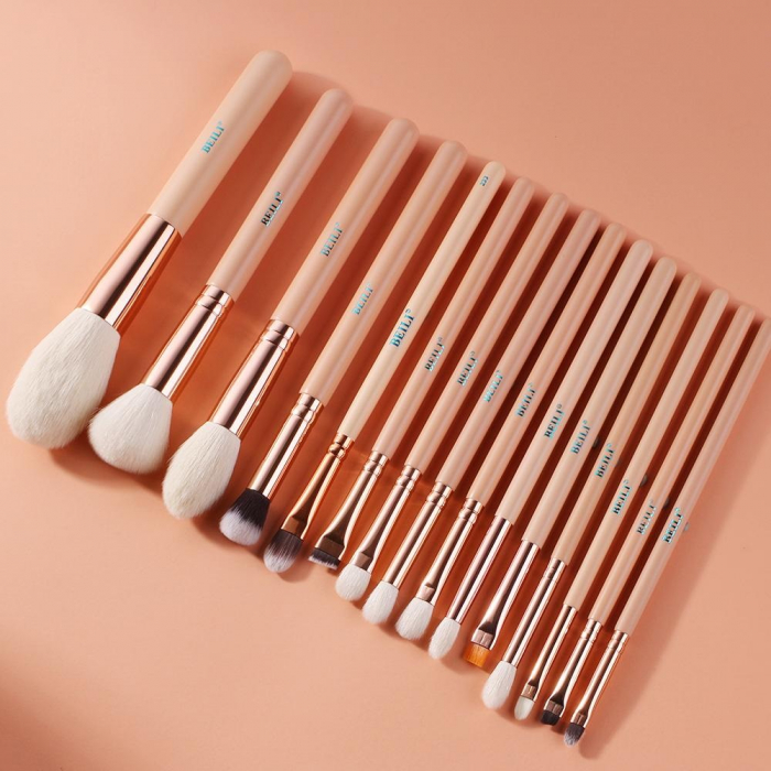 Set 15 Pensule Make Up Beili Pink, Rose Gold [2]