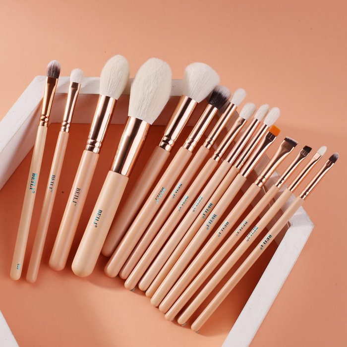 Set 15 Pensule Make Up Beili Pink, Rose Gold [3]