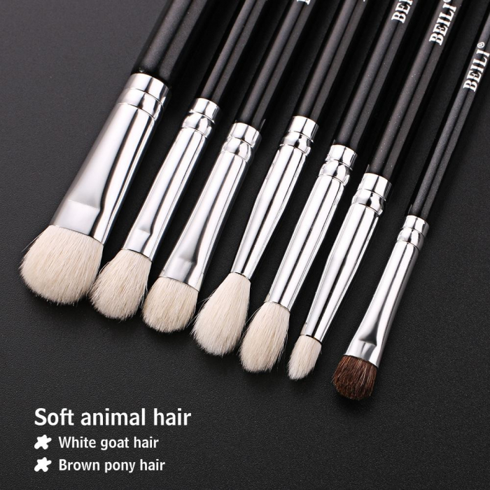 Set 22 pensule Make-up Beili Black, Par natural [5]