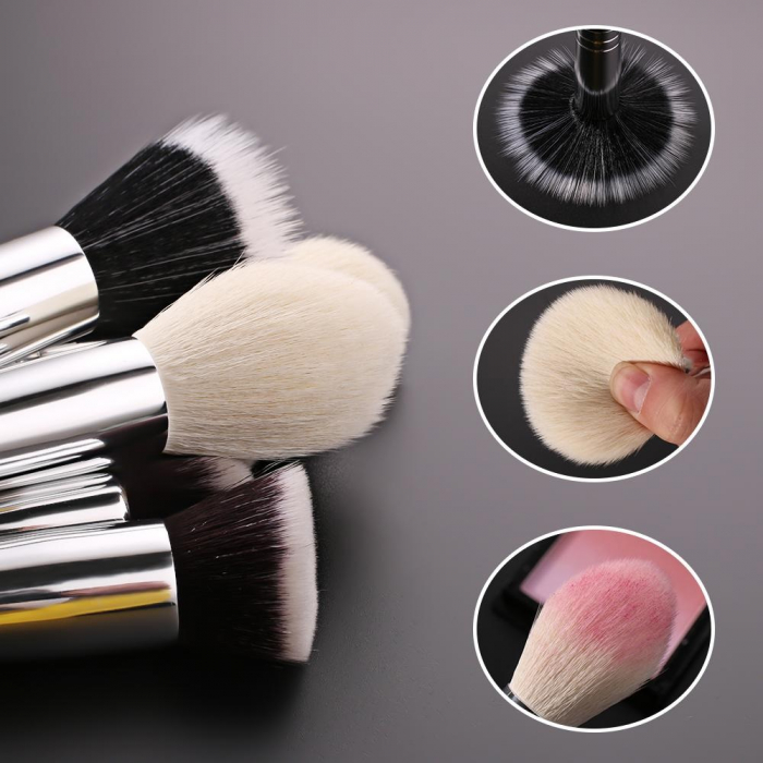 Set 22 pensule Make-up Beili Black, Par natural [7]