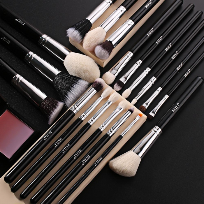 Set 22 pensule Make-up Beili Black, Par natural [2]