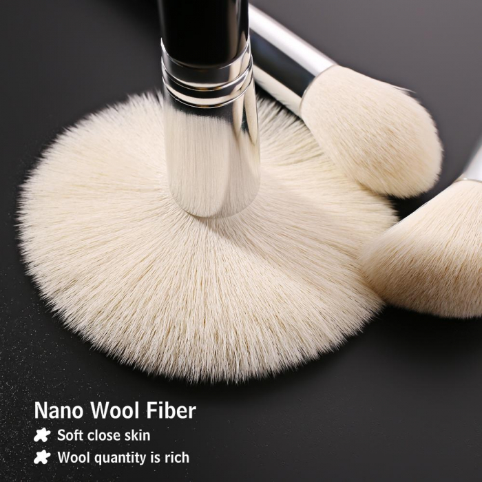 Set 22 pensule Make-up Beili Black, Par natural [4]