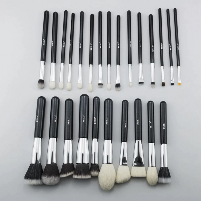 Set 25 pensule Make-up Beili Black, negru, Par natural [3]