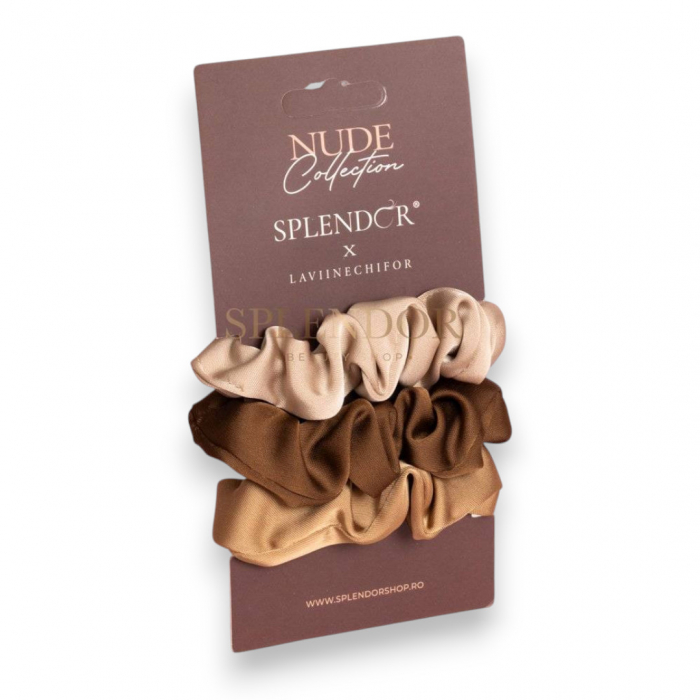 Set 3 Elastice Par Satin Nude Collection SPLENDOR X LAVII NECHIFOR [1]