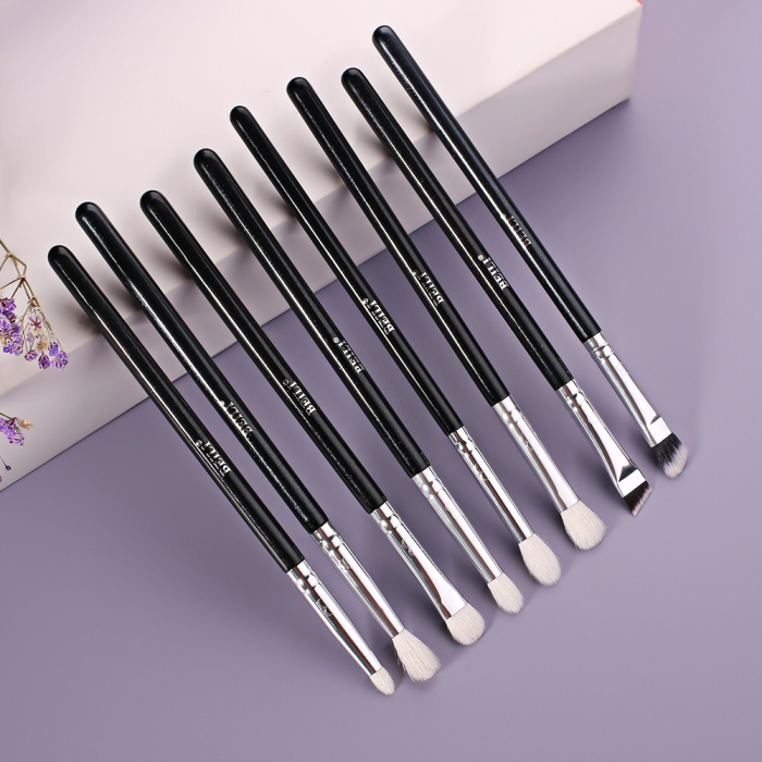 Set 8 Pensule Make-up BEILI, Negru - Par natural [3]
