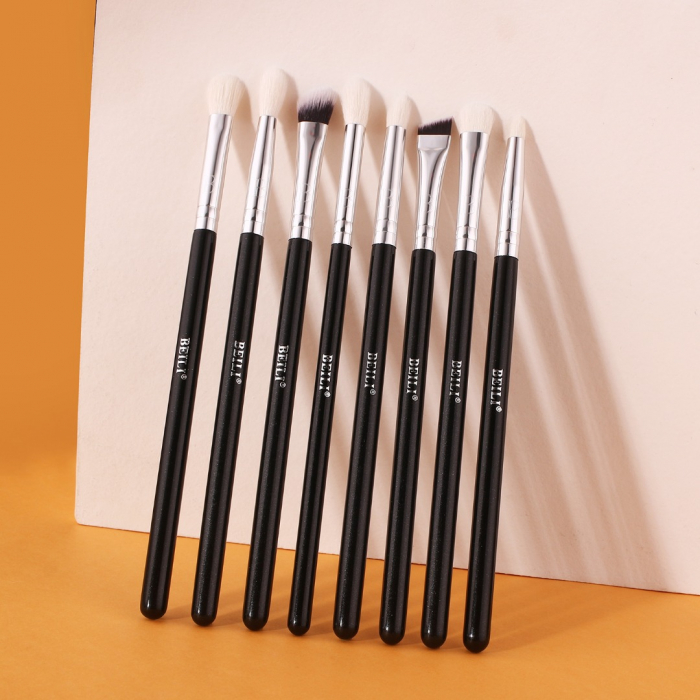 Set 8 Pensule Make-up BEILI, Negru - Par natural [4]
