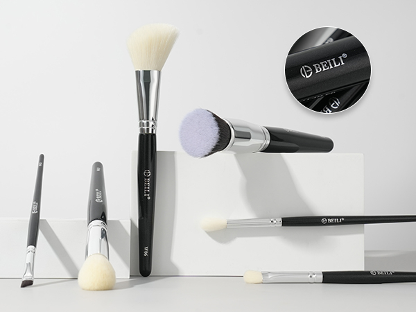 Set 9 Pensule Make-up BEILI Black, Model Nou [2]