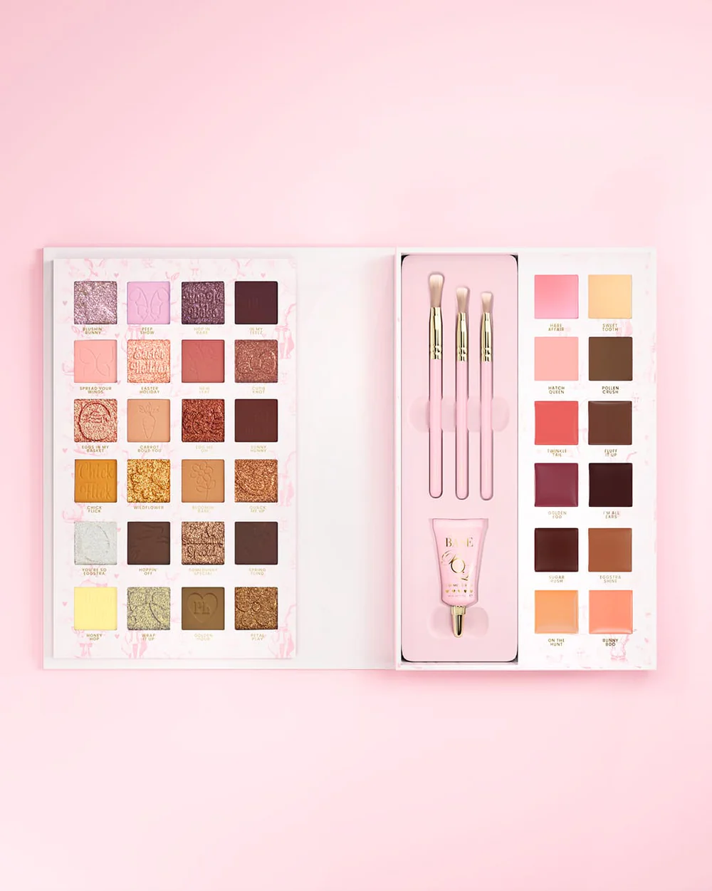 Set P.LOUISE Somebunny Loves You - Paletă pentru Ochi și Față, Trio de Uleiuri de Buze, Picături Bronzante, Bază de Pleoape și Mini Pensule [2]