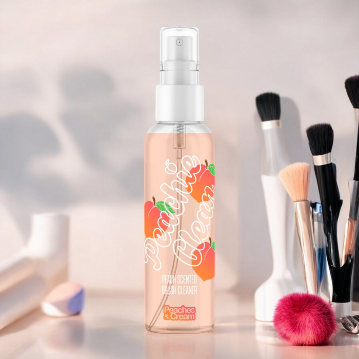 Solutie de Curatat Pensule de Machiaj PEACHES & CREAM - Peachie Clean, 100ml [2]