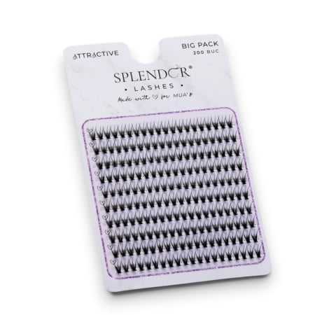 Noutati - Gene False Smocuri SPLENDOR Attractive, Big Pack, Matase, curbura C , 200buc, Russian Style