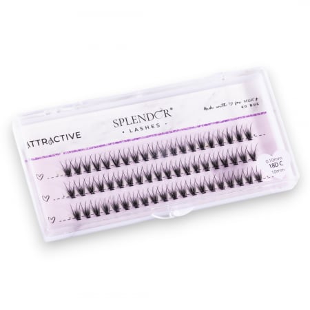 BRANDURI - Gene False Smocuri SPLENDOR Attractive, Matase, Curbura C, 60buc, Russian Style