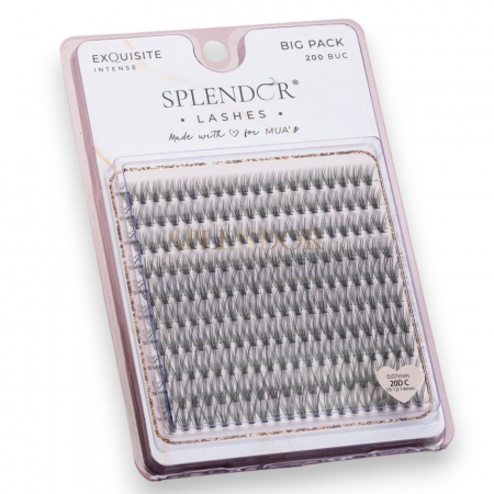 Gene False - Gene False Smocuri SPLENDOR Exquisite Intense, Big Pack, Matase, Curbura C, MIX 200 buc