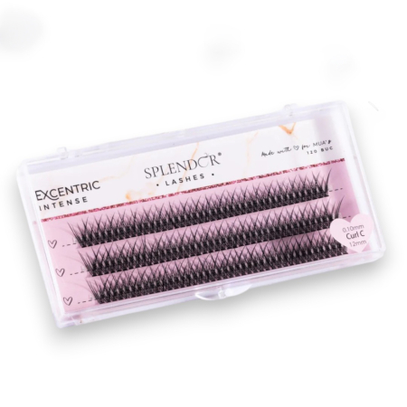 Gene False - Gene False Smocuri SPLENDOR Matase Excentric Intense, Curbura C 120 buc, 12 mm Medium