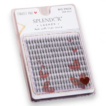 Gene False Smocuri SPLENDOR Sweet Like, Big Pack, Matase, Curbura C, MIX 200 buc [0]