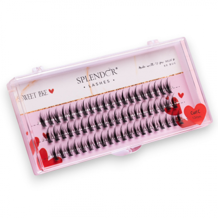 Toate Produsele - Gene False Smocuri  SPLENDOR Sweet Like Love, Matase, Curbura C, 60buc