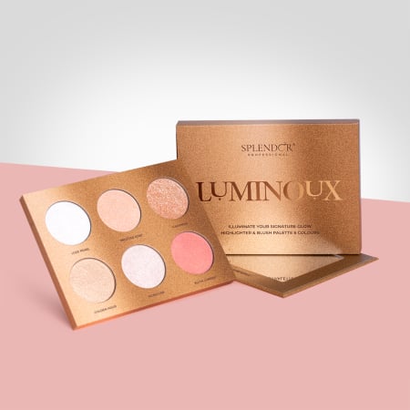 Toate Produsele - Paleta de Blush si iIuminator SPLENDOR Luminoux - 6 Culori