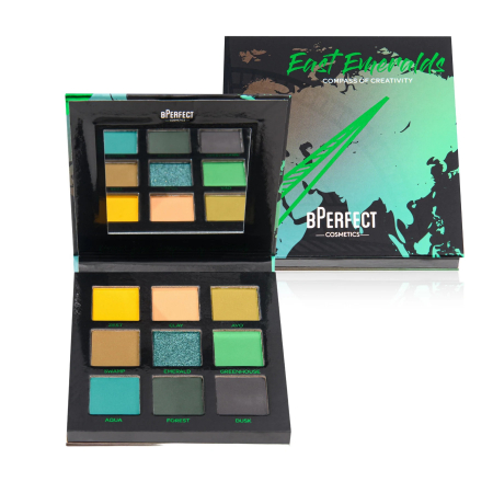 PALETE DE FARDURI - Paleta de farduri BPerfect Compass of Creativity - East Emeralds - BPerfect