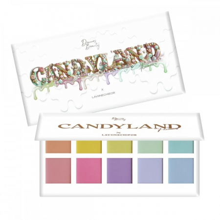 Fard de pleoape - Paleta de Farduri Candyland by Dannes Beauty x Lavii Nechifor, Nuante Pastelate