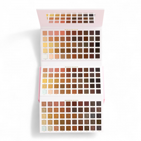 Fard de pleoape - Paleta de Farduri P.LOUISE Wedding Wish XXXL, 150 Nuante - sidefate, mate si cremoase