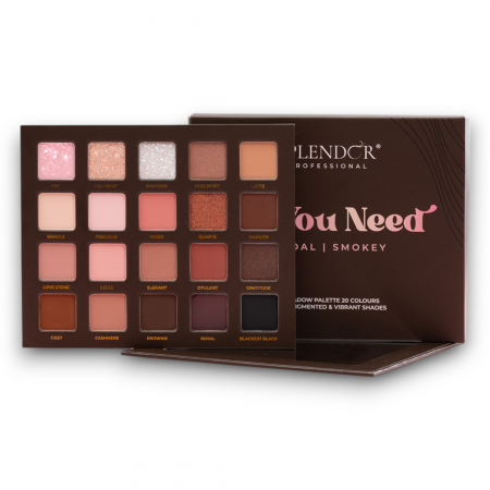 Fard de pleoape - Paleta de Farduri SPLENDOR All You Need - Bridal / Smokey, 20 Nuante