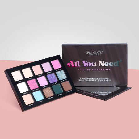 Toate Produsele - Paleta de farduri SPLENDOR All You Need Colors Obsession - 15 nuante