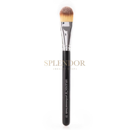 PENSULE MAKE-UP - Pensula Profesionala Splendor S33 plata baza machiaj / corector / fond de ten par sintetic moale