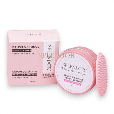 Diverse Accesorii - Sapun SPLENDOR cu Tavita – Curatare Profesionala pentru Pensule si Buretei, 50g