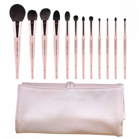PENSULE MAKE-UP - Set 12 Pensule Make-up LEONARDO Basic 4 - Par Natural