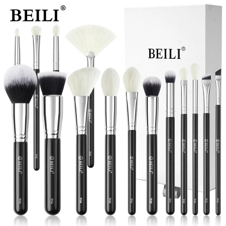 Toate Produsele - Set 15 pensule BEILI - par natural si par sintetic - model nou