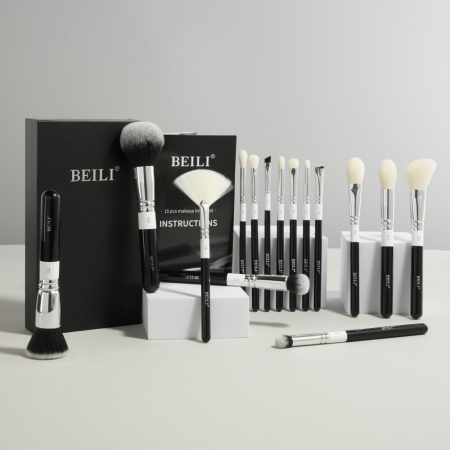 Set 15 Pensule Make-Up Beili Black - Model NOU [2]