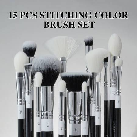 Set 15 Pensule Make-Up Beili Black - Model NOU [1]