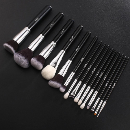 Set 15 Pensule Make-up BEILI, Negru - Classic [3]
