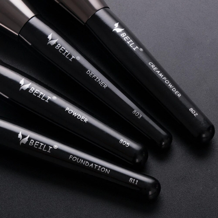 Set 15 Pensule Make-up BEILI, Negru - Professional [5]
